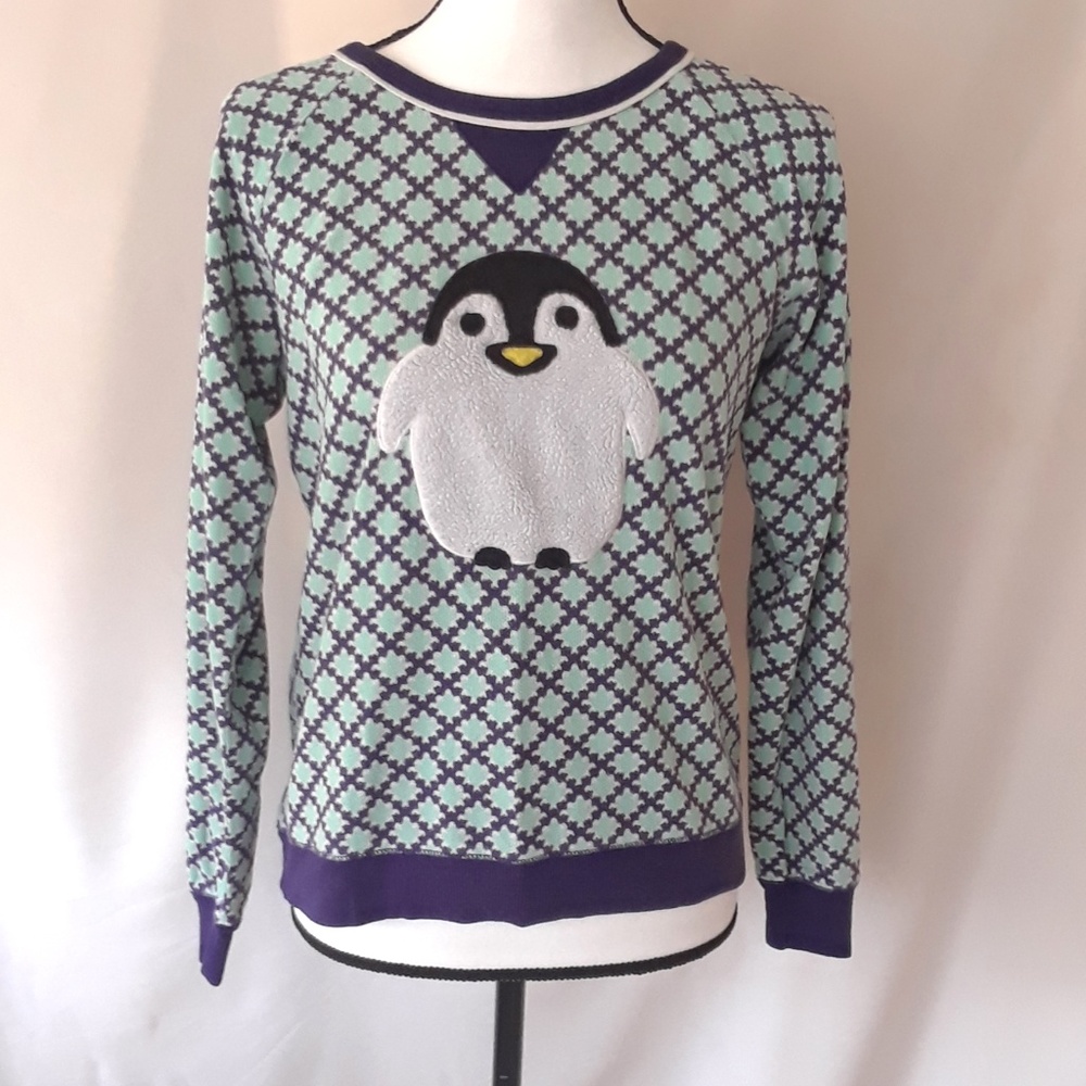 ❤️ Kensie Happy Penguin Applique Pajama Top 2/$15